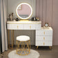 Removable Makeup Counter Lights Vanity Dressing Table with Drawer