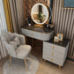 Removable Makeup Counter Lights Vanity Dressing Table with Drawer