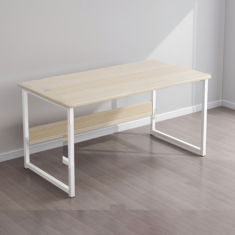 Engineered Wood Writing Desk Industrial Rectangular Desk with Metal Legs