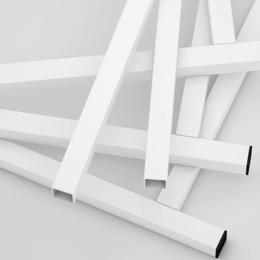 Bureau d'écriture en bois d'ingénierie bureau rectangulaire industriel avec des jambes métalliques