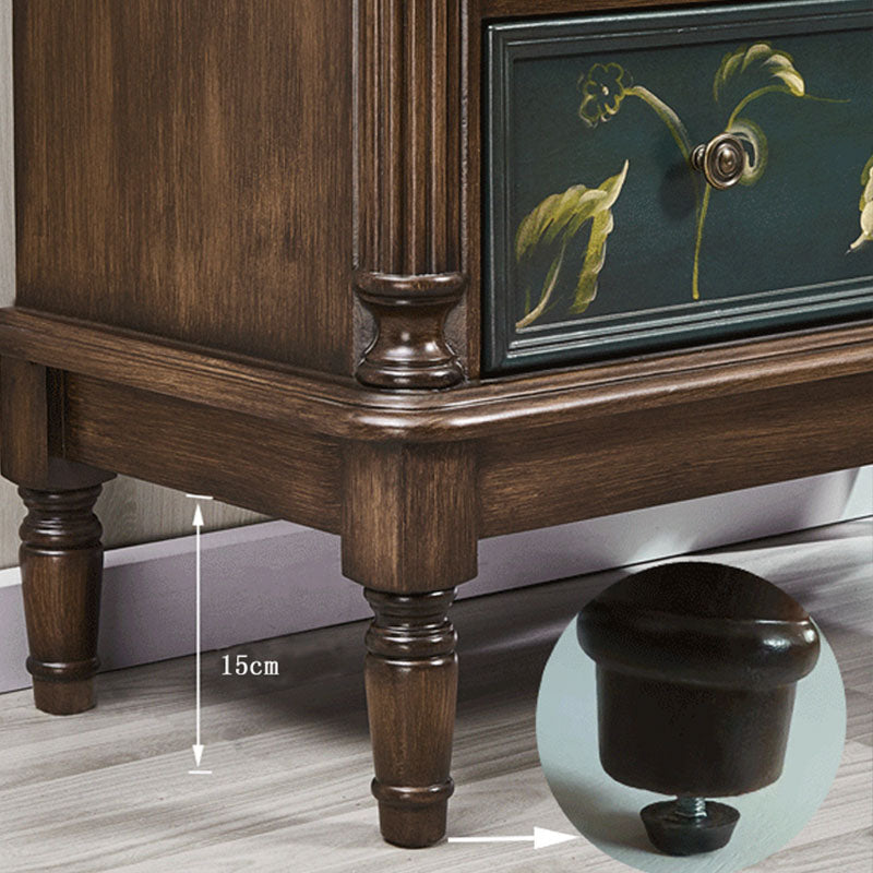 Stile tradizionale in stile verticale cassa di lingerie in legno stoccaggio bachelor torace per camera da letto