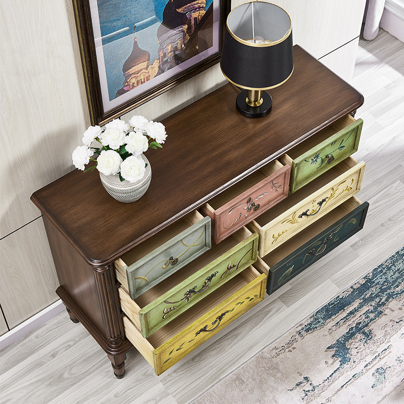 Stile tradizionale in stile verticale cassa di lingerie in legno stoccaggio bachelor torace per camera da letto