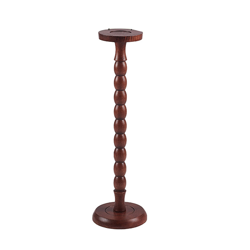 Solid Wood Corner Table Contemporary Side End Table Oval Pedestal Walnut 1 Round Clearhalo 'Coffee & Accent Tables' 'End & Side Tables' 'end_side_tables' 'furn' 'furn_end_side_tables' 'Furniture' 'Living Room Furniture' 7596847