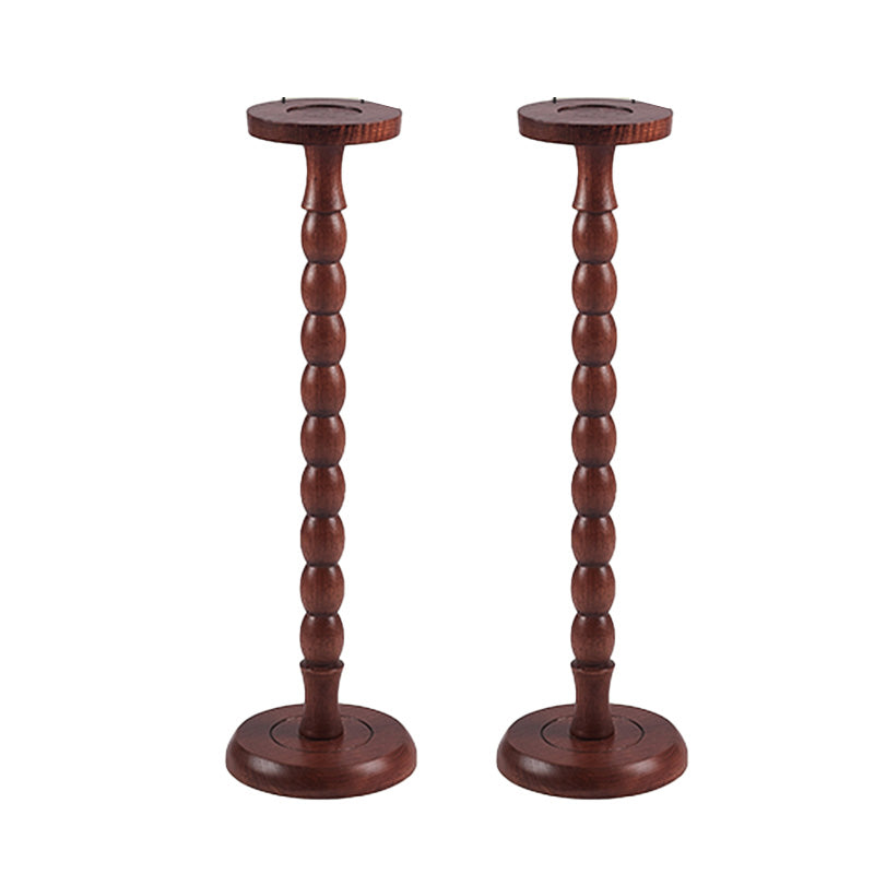 Solid Wood Corner Table Contemporary Side End Table Oval Pedestal Walnut 2 Round Clearhalo 'Coffee & Accent Tables' 'End & Side Tables' 'end_side_tables' 'furn' 'furn_end_side_tables' 'Furniture' 'Living Room Furniture' 7596849