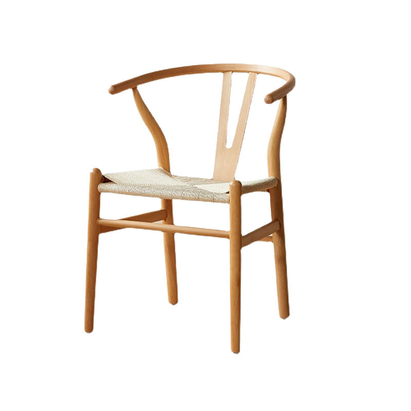 Modern Style Arm Chair Solid Wood Indoor Dining Chair for Dining Room