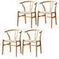 Modern Style Arm Chair Solid Wood Indoor Dining Chair for Dining Room