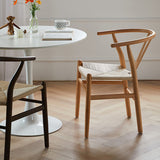 Modern Style Arm Chair Solid Wood Indoor Dining Chair for Dining Room