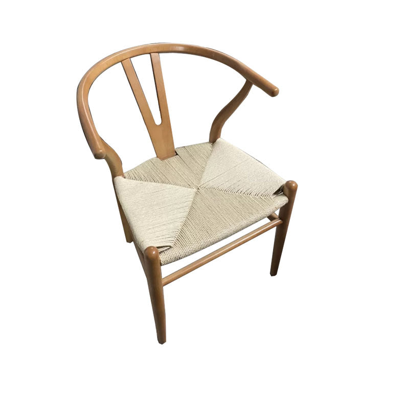 Modern Style Arm Chair Solid Wood Indoor Dining Chair for Dining Room