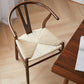 Modern Style Arm Chair Solid Wood Indoor Dining Chair for Dining Room