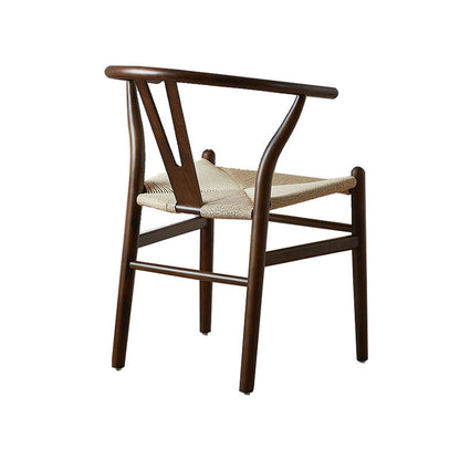 Modern Style Arm Chair Solid Wood Indoor Dining Chair for Dining Room