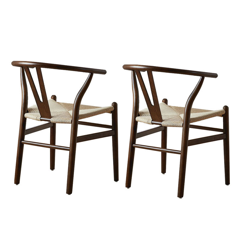 Modern Style Arm Chair Solid Wood Indoor Dining Chair for Dining Room