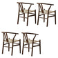 Modern Style Arm Chair Solid Wood Indoor Dining Chair for Dining Room