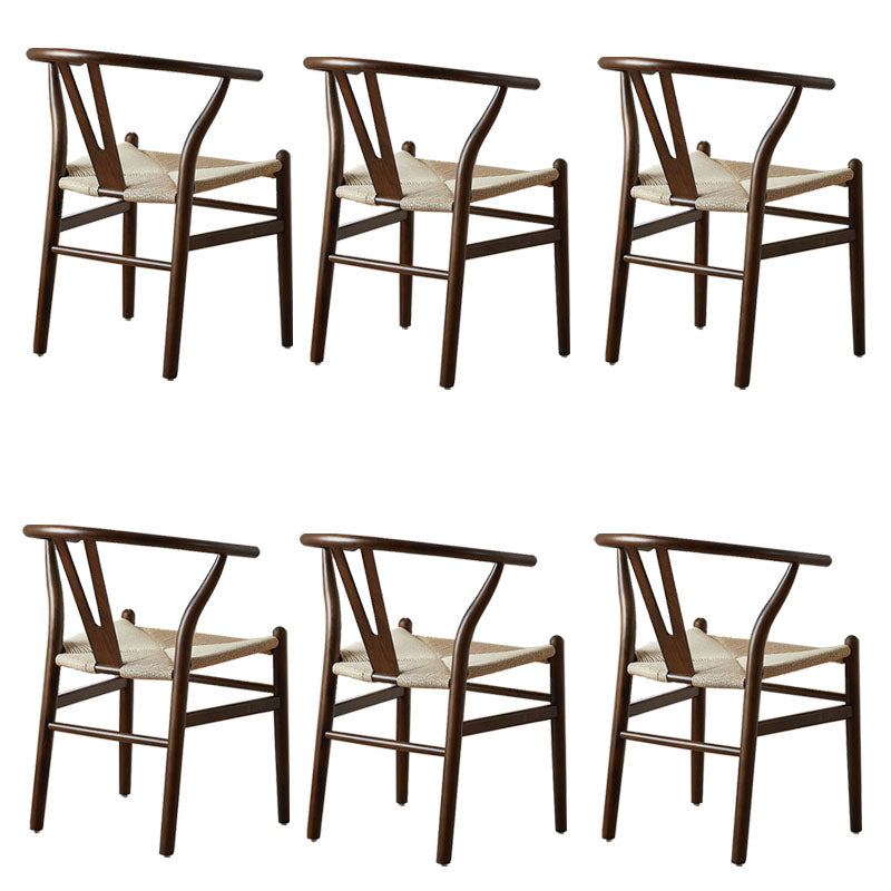 Modern Style Arm Chair Solid Wood Indoor Dining Chair for Dining Room