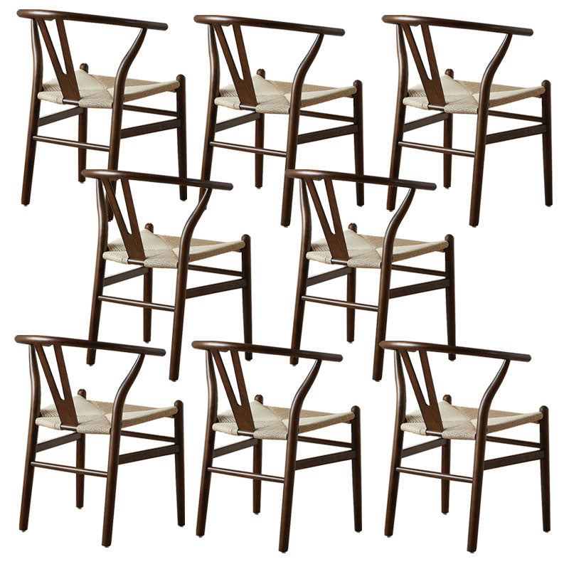 Modern Style Arm Chair Solid Wood Indoor Dining Chair for Dining Room