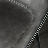 Moderne stijl aanrecht ontlasting faux lederen backless barstool met voetsteun