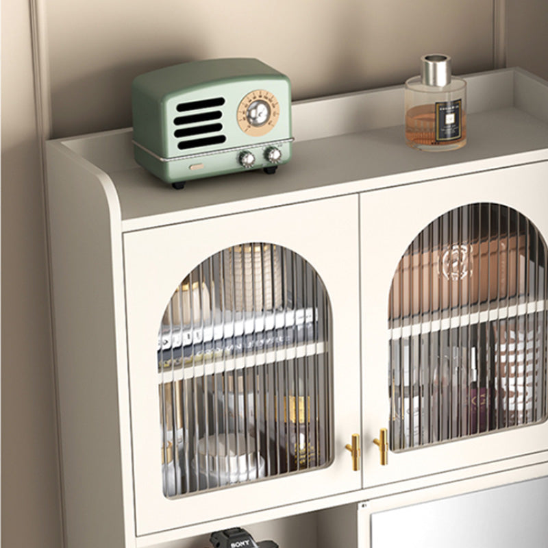 Modern Wooden Mirror Bedroom With Drawer With Stool Dressing Table