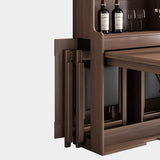Modern Rectangle Folding Wood Dining Table for Small Space with Storage Clearhalo 'Dining Tables & Seating' 'Dining Tables' 'dining_table' 'furn' 'furn_dining_table' 'Furniture' 'Kitchen & Dining Furniture' 7603905
