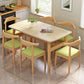 Rectangular Natural Oak Dining Table Wooden Tabletop with Metal Legs Clearhalo 'Dining Tables & Seating' 'Dining Tables' 'dining_table' 'furn' 'furn_dining_table' 'Furniture' 'Kitchen & Dining Furniture' 7603948