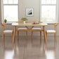 Rectangular Natural Oak Dining Table Wooden Tabletop with Metal Legs Clearhalo 'Dining Tables & Seating' 'Dining Tables' 'dining_table' 'furn' 'furn_dining_table' 'Furniture' 'Kitchen & Dining Furniture' 7603949