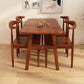 Modern Rectangular Dinner Table Wooden Tabletop with Metal Legs