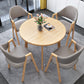 Moderne ronde eettafel van natuurlijk eikenhout voor 2 personen