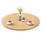 Moderne ronde eettafel van natuurlijk eikenhout voor 2 personen