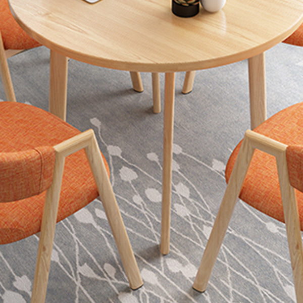 Moderne ronde eettafel van natuurlijk eikenhout voor 2 personen