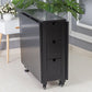 Moderne stijl rechthoekige massief houten eettafel met neerklapbaar blad, 59" x 31,5" x 29,5"