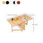 Moderne stijl rechthoekige massief houten eettafel met neerklapbaar blad, 59" x 31,5" x 29,5"