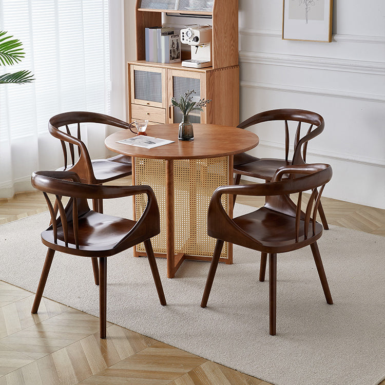 Moderne binnen eetstoel stoel vast houten windsor achterstoel achterstoel