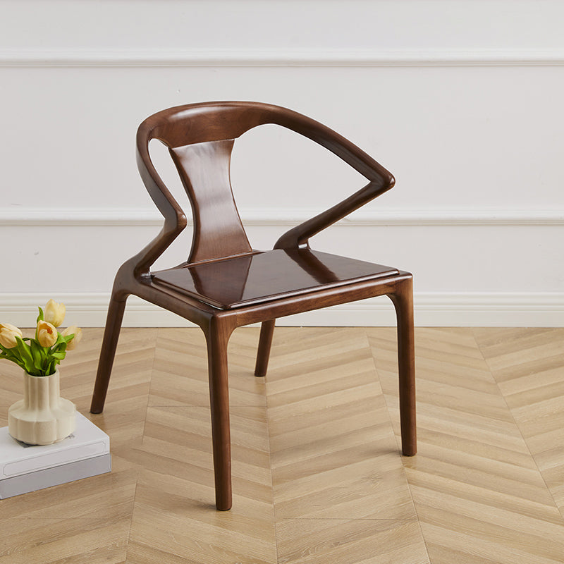 Moderne binnen eetstoel stoel vast houten windsor achterstoel achterstoel