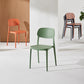 Silla de plástico de silla lateral de apilamiento interior moderno con tapizado