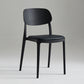 Silla de plástico de silla lateral de apilamiento interior moderno con tapizado