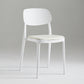 Silla de plástico de silla lateral de apilamiento interior moderno con tapizado