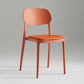 Silla de plástico de silla lateral de apilamiento interior moderno con tapizado