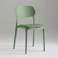 Silla de plástico de silla lateral de apilamiento interior moderno con tapizado