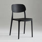 Silla de plástico de silla lateral de apilamiento interior moderno con tapizado