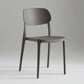 Silla de plástico de silla lateral de apilamiento interior moderno con tapizado