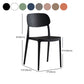 Silla de plástico de silla lateral de apilamiento interior moderno con tapizado