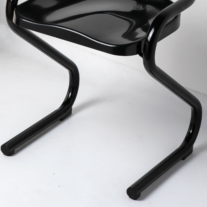 Metalen frame eetkamerstoel Moderne indoor plastic Backless Chair