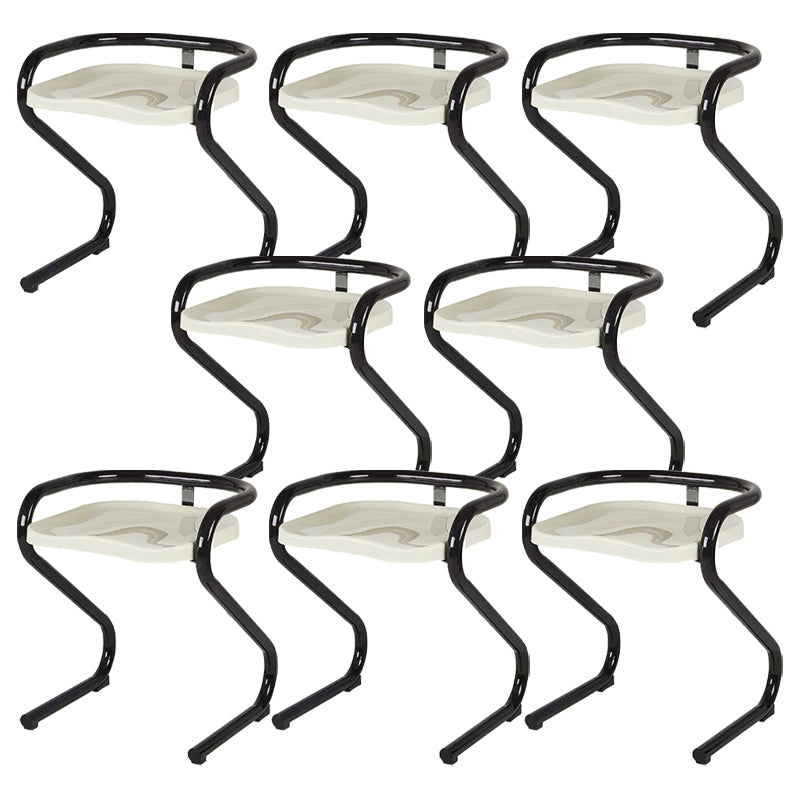 Metalen frame eetkamerstoel Moderne indoor plastic Backless Chair