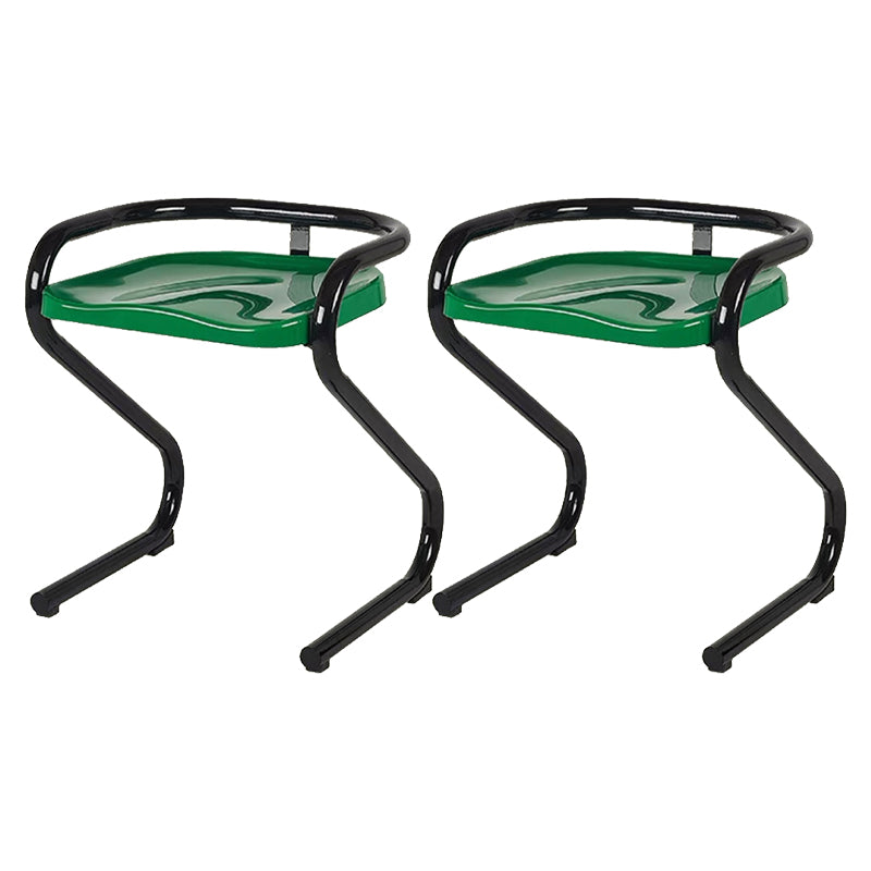 Metalen frame eetkamerstoel Moderne indoor plastic Backless Chair