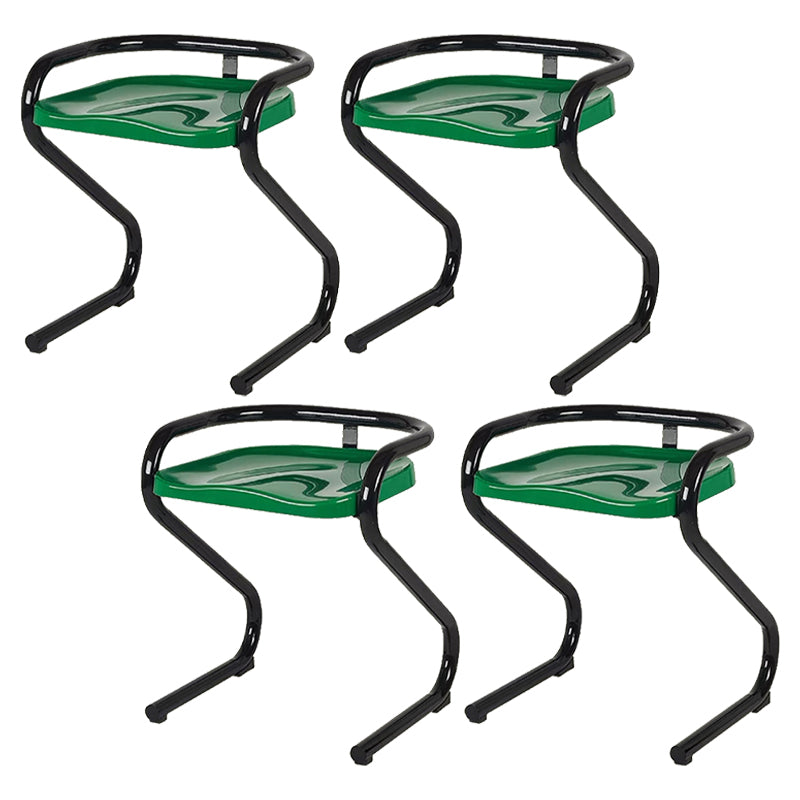 Metalen frame eetkamerstoel Moderne indoor plastic Backless Chair