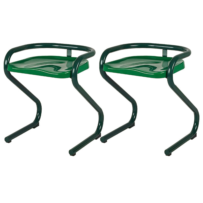 Metalen frame eetkamerstoel Moderne indoor plastic Backless Chair