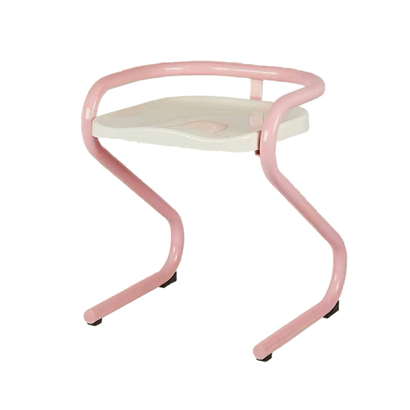 Metalen frame eetkamerstoel Moderne indoor plastic Backless Chair