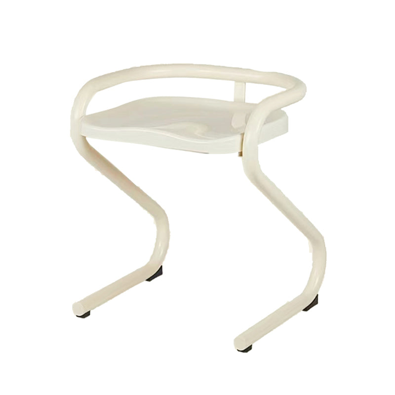 Metalen frame eetkamerstoel Moderne indoor plastic Backless Chair