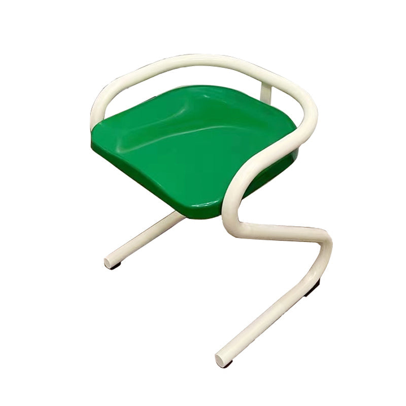 Metalen frame eetkamerstoel Moderne indoor plastic Backless Chair