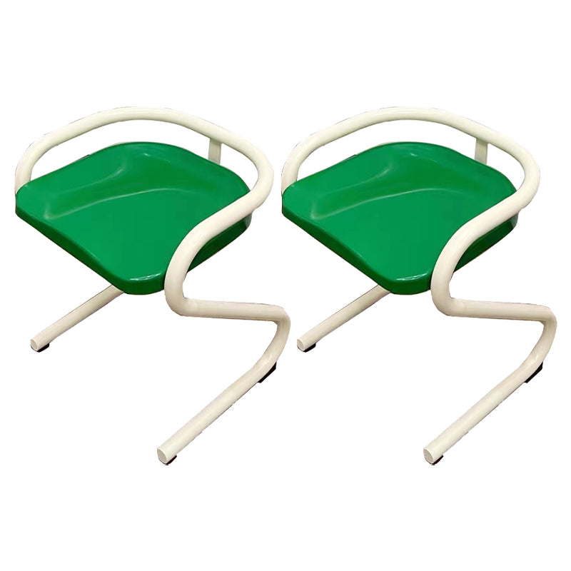 Metalen frame eetkamerstoel Moderne indoor plastic Backless Chair