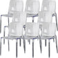 Modern Acrylic Armless Solid Back Dining Accent Chair for Home Clear 8 Piece Set Clearhalo 'Dining Chairs' 'Dining Tables & Seating' 'dining_chair' 'furn' 'furn_dining_chair' 'Furniture' 'Kitchen & Dining Furniture' 7604503