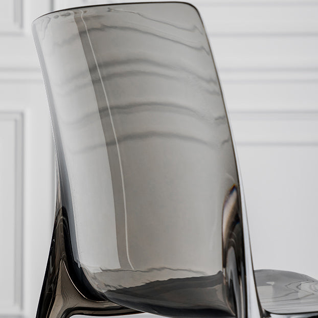 Modern Acrylic Armless Solid Back Dining Accent Chair for Home Clearhalo 'Dining Chairs' 'Dining Tables & Seating' 'dining_chair' 'furn' 'furn_dining_chair' 'Furniture' 'Kitchen & Dining Furniture' 7604506